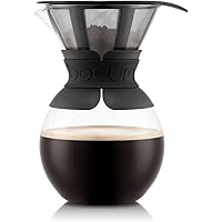 BODUM Pour Over Coffee Maker, 34 oz, Black