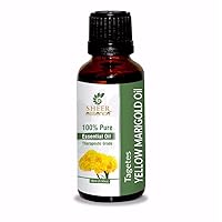 Yellow Marigold Oil -(Tagetes)- Essential Oil 100% Pure Natural Undiluted Uncut Therapeutic Grade Oil 0.33 FL.OZ