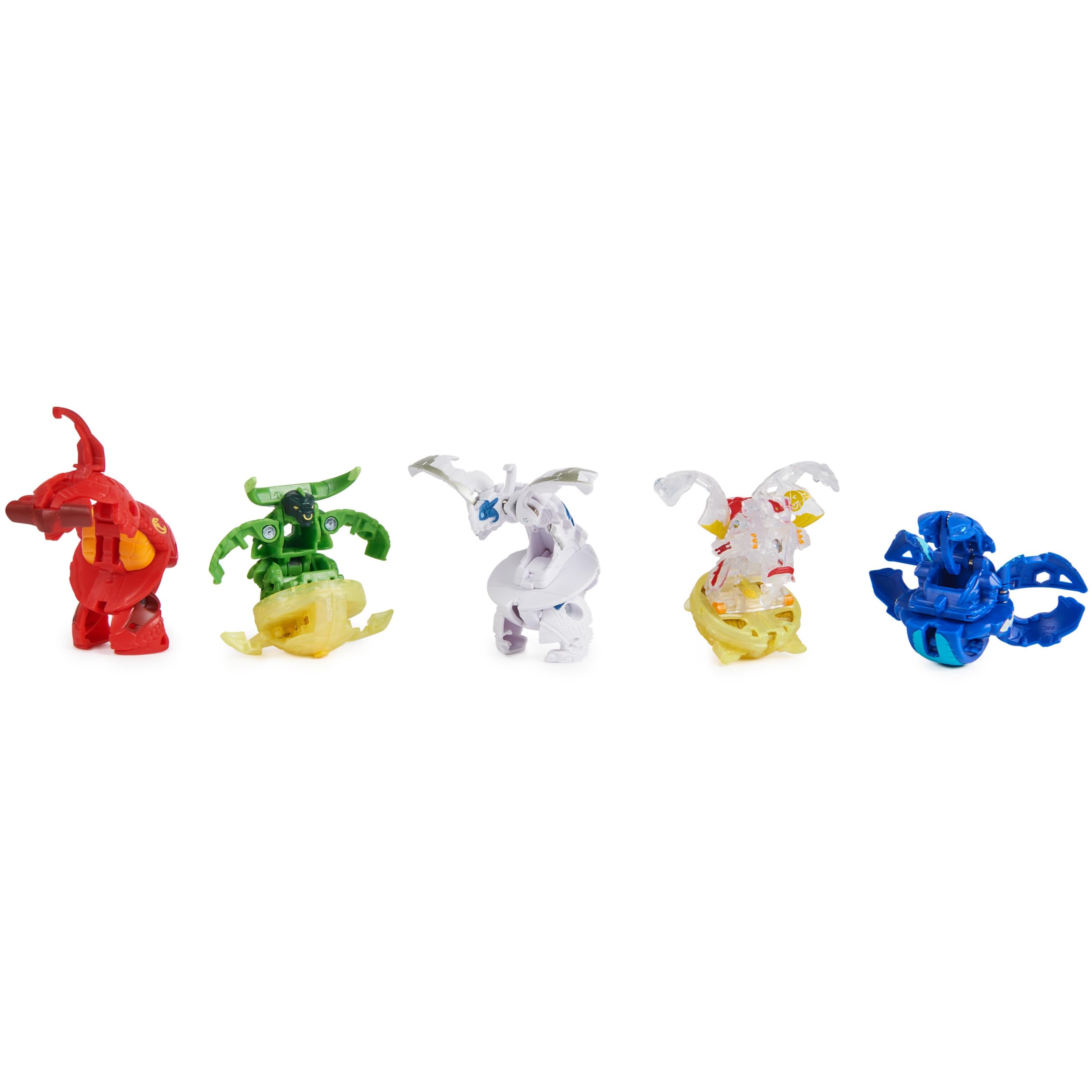 Bakugan Battle 5-Pack, Special Attack Bruiser, Dragonoids, Hammerhead, Nillious; Customizable, Spinning Action Figures, Kids Toys for Boys and Girls 6 and up