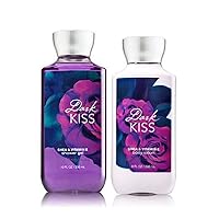 Bath and Body Works Lotion and Shower Gel, Dark Kiss, 2 Pc Gift Set