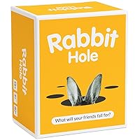 RABBIT HOLE Party Game - The “What Will Your Friends Fall for?” Family Card Game - for Kids, Tweens, Teens, College Students, Adults and Families, at Fun Parties and Board Games Night with Your Group