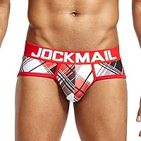 JOCJMAIL Mens Briefs Mens Breathable Underwear Playful Printed Men Briefs Mens Low Rise Underwear
