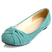 Women Closed Toe Ballet Flat Slip On Office Work Casual Dolly Shoes