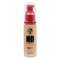 W7 | HD Foundation | Rich and Creamy Matte Formula | Medium Lasting Coverage | Available in 20 Shades | Fresh Beige | Cruelty Free, Vegan Liquid Foundation Makeup by W7 Cosmetics