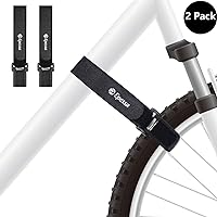 SIGSIT Reusable Bike Wheel Strap Bike Wheel Stabilizer Straps with Innovative Wavy Gel and Durable Hook & Loop 2 Count 