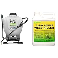 D.B. Smith FIELD KING 190328 Backpack Sprayer, 4 Gallon, and Southern Ag Amine 2,4-D WEED KILLER, 32oz - Quart Bundle