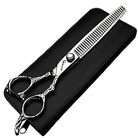 6/7/8 Inch Professional Hair Clippers, Japan 440C Cobalt Alloy Hair Clippers, Hair Clipper for Weight Loss (7 Inch Thin Scissors-AA)