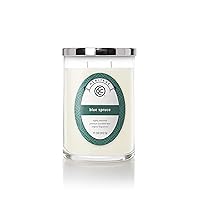 Colonial Candle Blue Spruce Scented Jar Candle, Heritage Collection, 2 Wick, 11 oz - Up to 80 Hours Burn