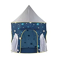 Chuckle & Roar - Spaceship Play Tent - Active Play for Toddlers - Preschool pop up Tunnel Companion - Ages 3 and up - Space Themed Tent