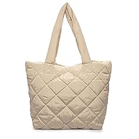 Thingimijigs Ladies Large Lightweight Quilted Puffer Tote Shoulder Bag
