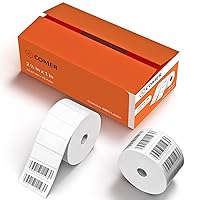 K Comer 2 5/8'' X 1'' Direct Thermal Shipping Labels Stickers for UPC Barcodes, Address, BPA&BPS Free Self-Adhesive Perforated Labels for Thermal Label Printer-2 Rolls, 4000 Labels