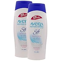 Avena Instituto Español Body Lotion Soft, Moisturizer, Softens and Smoothens your Skin, 2-Pack of 17 Fl Oz, 2 Bottles