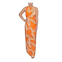 RACHEL Rachel Roy Womens Fran Matte Jersey Cut-Out Maxi Dress Orange S