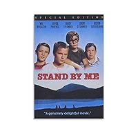 Adventure Movie Posters Beautiful Mural, Stand by Me 1986, Room Restaurant Office Bar Wall Decor Illustration Art Canvas Painting Posters and Prints Wall Art Pictures for Living Room Bedroom Decor 12