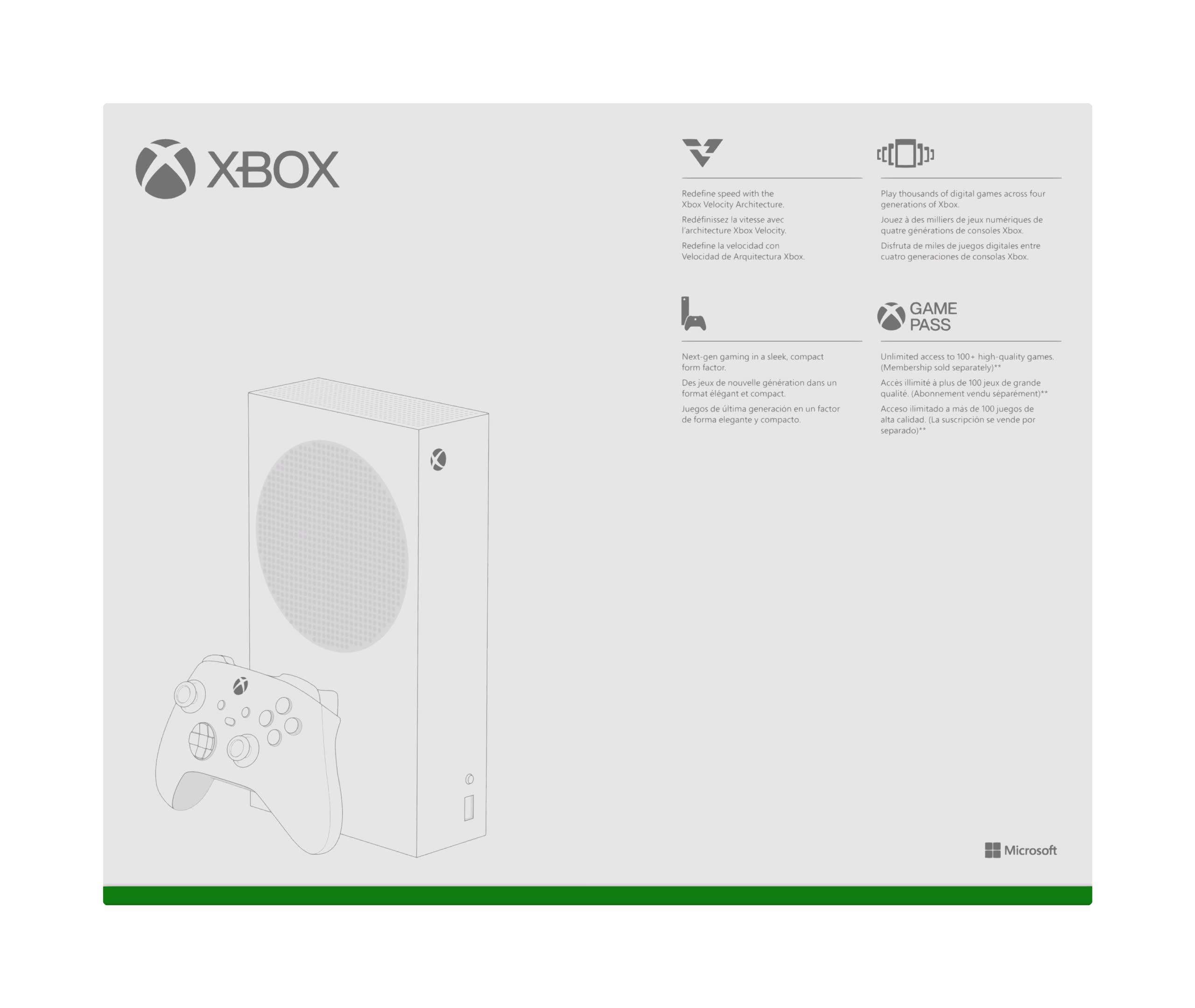 2021 Microsoft Xbox Series S 512GB Game All-Digital Console, One Xbox Wireless Controller, 1440p Gaming Resolution, 4K Streaming, 3D Sound, WiFi, White (Renewed)