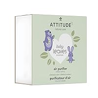 ATTITUDE Baby Air Purifier, Activated Carbon Freshener, Odor Remover, Plant and Mineral-Based, Vegan, Sweet Apple, 8 Ounces