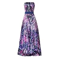 YINGJIABride Strapless Muddy Girl Camo Bridesmaid Dresses Mother of The Bride Dress Long