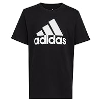 adidas Boys' Short Sleeve Cotton T-Shirt Graphic Tshirt Tee