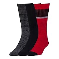 Under Armour Men's UA Twisted 2.0 Crew Socks - 3 Pack Large Red