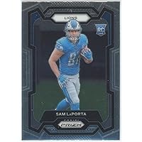 Football Trading Card NFL 2023 Panini Prizm #332 Sam LaPorta NM Near Mint RC Rookie Lions