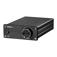 AIYIMA A07 TPA3255 Power Amplifier 300Wx2 HiFi Class D Audio Amp Mini 2 Channel Stereo Amplifier for Passive Speaker Desktop Bookshelf Home Theater System with DC 32V Power Adapter (A07)