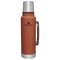 Stanley Classic Vacuum Insulated Wide Mouth Bottle - Hammertone Clay - BPA-Free 18/8 Stainless Steel Thermos for Cold & Hot Beverages - 1.5 QT