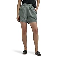 Lee Women's Ultra Lux Mid-Rise Relaxed Fit Pull-on Short