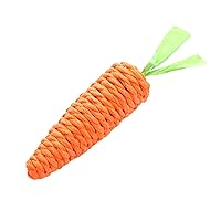 Pet Chewing Carrot Toy, Durable Cats Rope Carrot Chewing Toy, Carrot Cat Chew Toys, Rope Dog Chew Carrot Toys, Pet Carrot Toy for Chewing, Claw Grinding and Teeth Cleaning