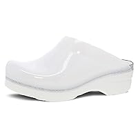 Dansko Sonja Translucent Slip-on Mule Clog for Women - Anti-Fatigue Rocker Bottom Promotes Forward Foot Motion - Jelly-Soft, Candy-Colored Shell