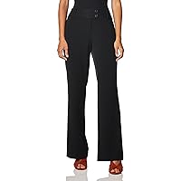 Rafaella Women's Curvy Fit Gabardine Bootcut Stretch Dress Pants with Pockets (Size 4-16)