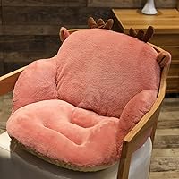 Cute Fluffy Seat Chair Cushion Home Office Chair Backrest Lumbar Pillow Tatami Floor Cushion Puff Children's Sofa Cushion Stool (Color : D) (A)