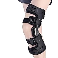 OA Unloader Knee Brace for Osteoarthritis, Arthritis Pain Relief, Cartilage Repair, Bone on Bone Knee Joint Pain, Lateral Degeneration Knee Support (Black, Left Knee)