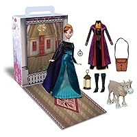 Disney Store Official Anna Story Doll, Frozen, 11 Inches, Fully Posable Toy in Glittering Outfit - Suitable for Ages 3+ Toy Figure, Gifts for Girls, New for 2023?