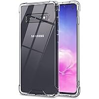 KIOMY Galaxy S10 Case Ultra Crystal Clear Shockproof Bumper Protective Case for Samsung Galaxy S10 [Hybrid Design] Hard PC Back with Flexible TPU Frame Air Bags Bumper Slim Fit Cell Phone Back Covers