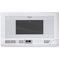 Sharp R-1211 1-1/2-Cubic Feet 1100-Watt Over-the-Counter Microwave, White