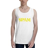 Spam Men's Tank Top Shirt Cotton Waistcoat Cool Fitness T Shirts