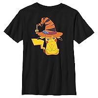Fifth Sun Kids' Pokemon Pika Witch Boys Short Sleeve Tee Shirt
