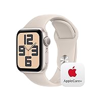 Apple Watch SE GPS 40mm Starlight Aluminum Case with Starlight Sport Band - S/M with AppleCare+ (2 Years)