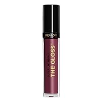 Revlon Lip Gloss, Super Lustrous The Gloss, Non-Sticky, High Shine Finish, 265 Black Cherry, 0.13 Oz