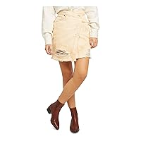 Free People Womens Ivory Short A-Line Skirt Juniors Size: 26