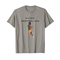 Mom Basketball Shirts For Women Mother Mama Basketball Mom T-Shirt