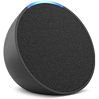 Echo Pop | Full sound compact Bluetooth smart speaker with Alexa | Charcoal