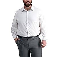 Haggar Men's Smart Wash Classic Fit Comfort Stretch Dress Shirt-Big Or Tall Sizes