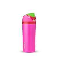 Owala Kids FreeSip Insulated Stainless Steel Water Bottle with Straw, BPA-Free Sports Water Bottle, Great for Travel, 16 oz, All the Berries