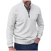 Ugly Sweater Mens, Hoodies For Autumn Long Sleeved Plush Zipper V-Neck Men'S Casual Mens Hoodies Pullover Top Shirt Hoodie Aesthetic Men Pullover Hoodie Thick Sweatshirt (XXL, Dark Blue)