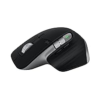 MX Master 3S for Mac Wireless Bluetooth Mouse, Ultra-Fast Scrolling, Ergo, 8K DPI, Quiet Clicks, Track on Glass, USB-C, Apple, iPad - Space Grey - With Free Adobe Creative Cloud Subscription