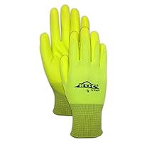 MAGID Liquid Repellent Mechanic Work Gloves, 12 PR, Dry Grip, Lightweight Foam Nitrile Coated, Size 10/XL, Silicone Free, Automotive, Reusable, 15-Gauge Polyester (HV100)