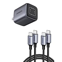 UGREEN 45W USB C Charger Bundle with 60W 2-Pack USB C Cable