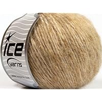 Ice Yarns Beige Medley Sale Winter Yarn - Fuzzy Wool, Acrylic, Nylon Blend DK Weight Yarn 50 Grams (1.75 Ounces) 140 Meters (153 Yards)