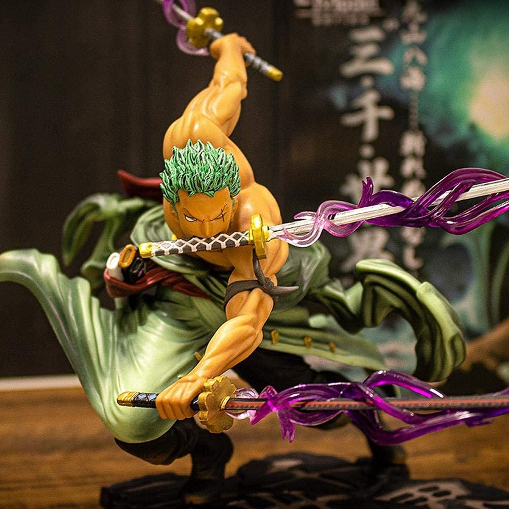 Buy Awestuffs Roronoa Zoro One Piece Figure,Anime Figure Sauron Three  Swords Zoro Statue Online at Best Prices in India - JioMart.